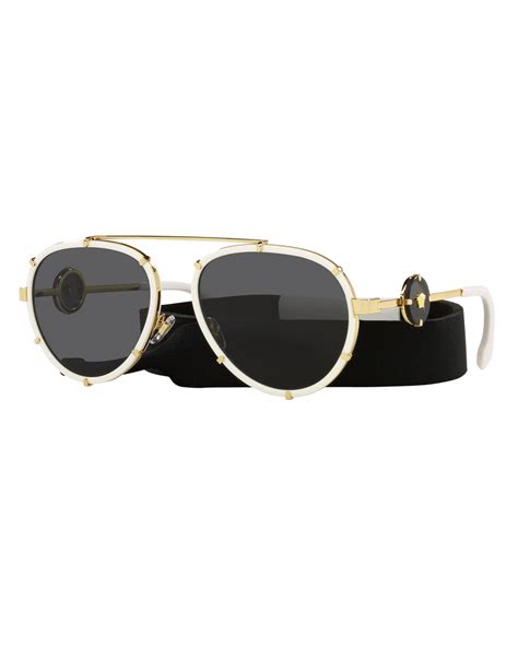 versace sunglasses big frame|Versace women's aviator sunglasses.